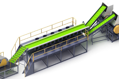 貝爾回收設(shè)備三維3D渲染圖