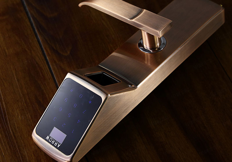 箭牌智能指紋鎖產品實物拍攝