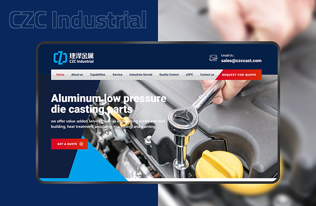 捷澤機電品牌網站設計