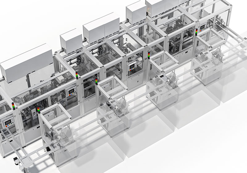 蘇州倍思創電子Bestron生產線三維圖渲染制作