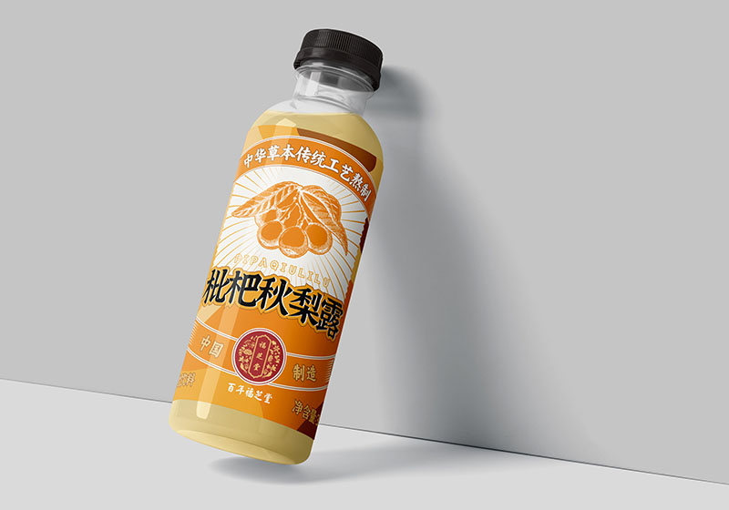 福芝堂飲料瓶標瓶貼設計