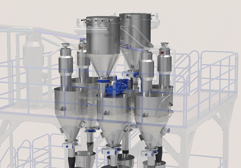 吉瑪環保科技雙水環造粒生產線三維動畫制作