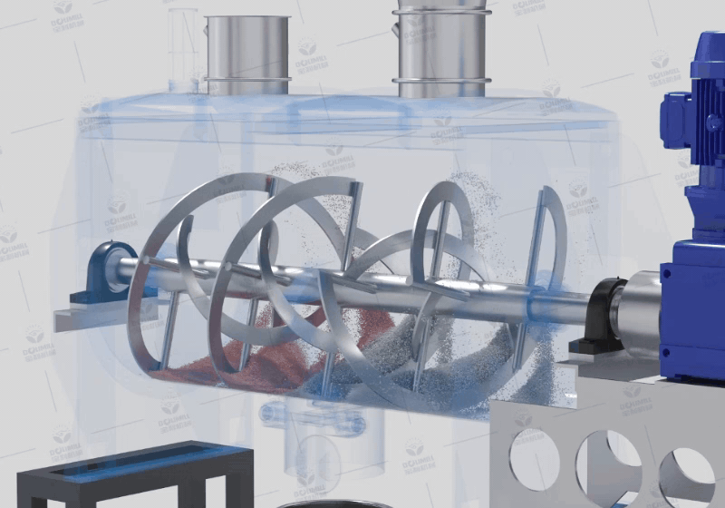 寶利機械粉碎混合生產線三維動畫制作