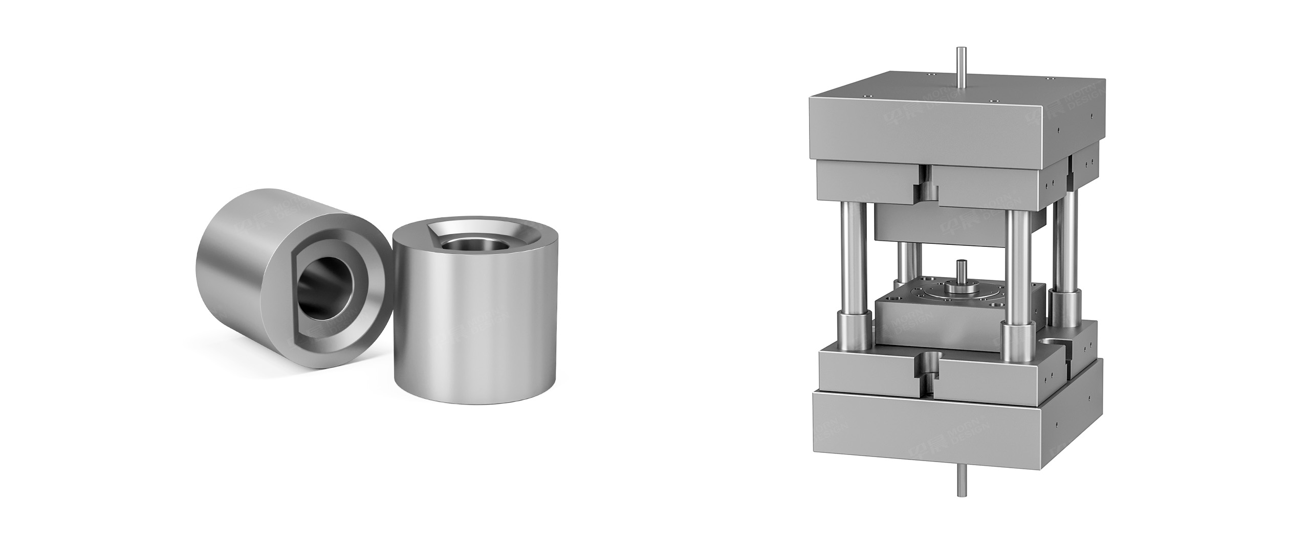 模具三維圖渲染,產(chǎn)品零件三維渲染圖,三維圖渲染制作,明皓精密模具三維圖,公司 