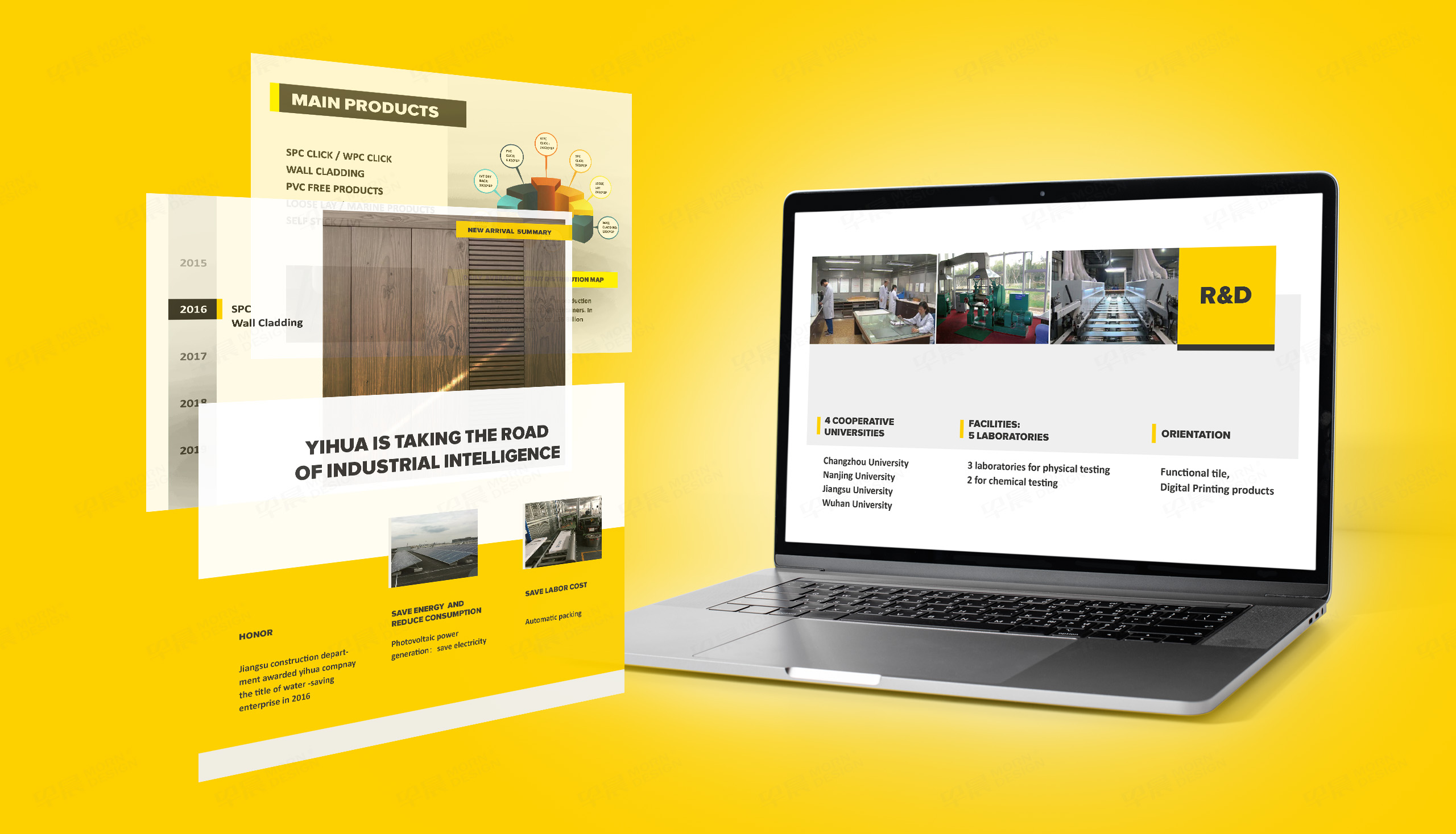 易華潤東美墻板PPT制作,PPT設計