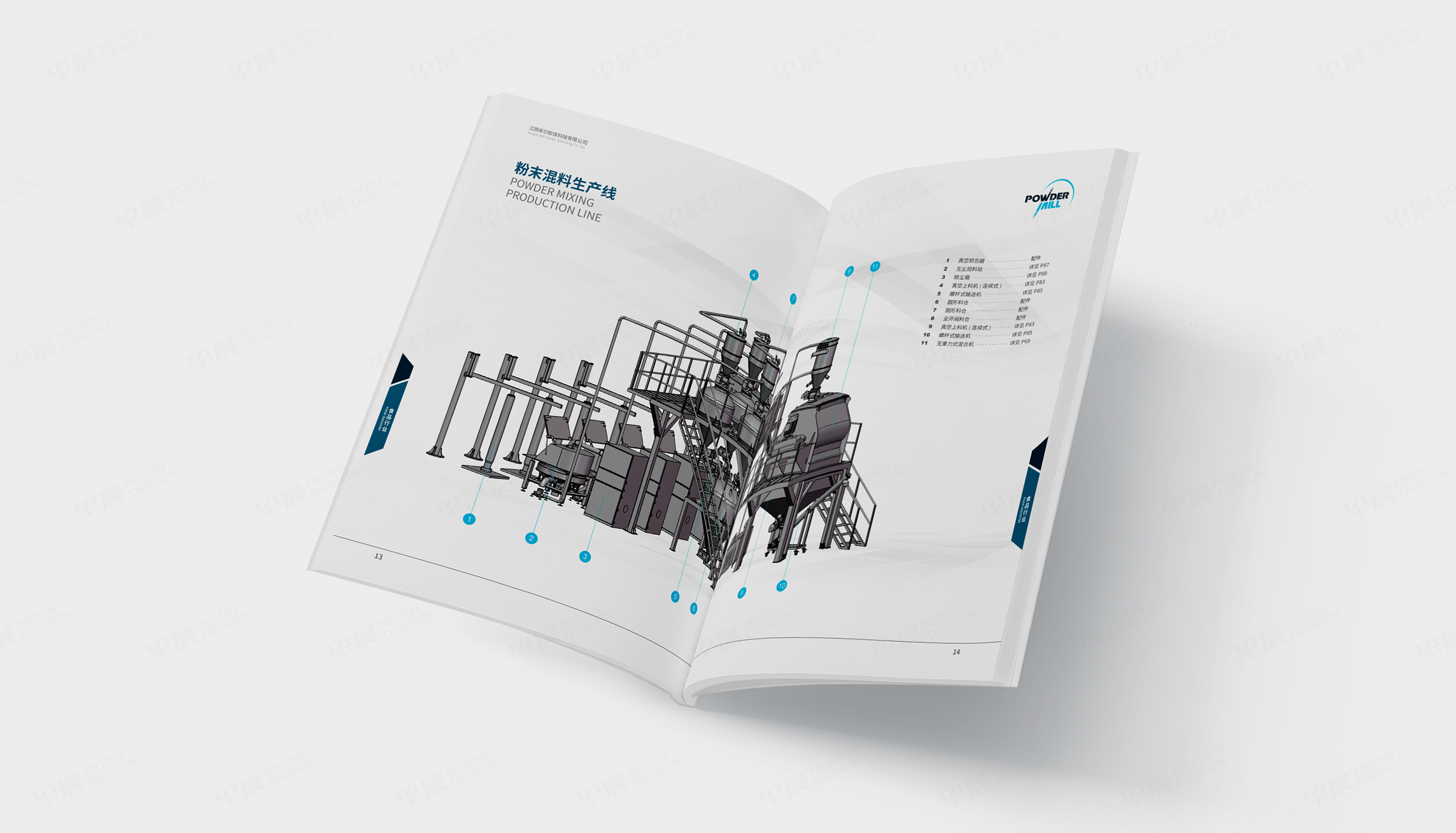 產品畫冊設計,米爾粉體畫冊設計,高端產品畫冊設計,制作,公司