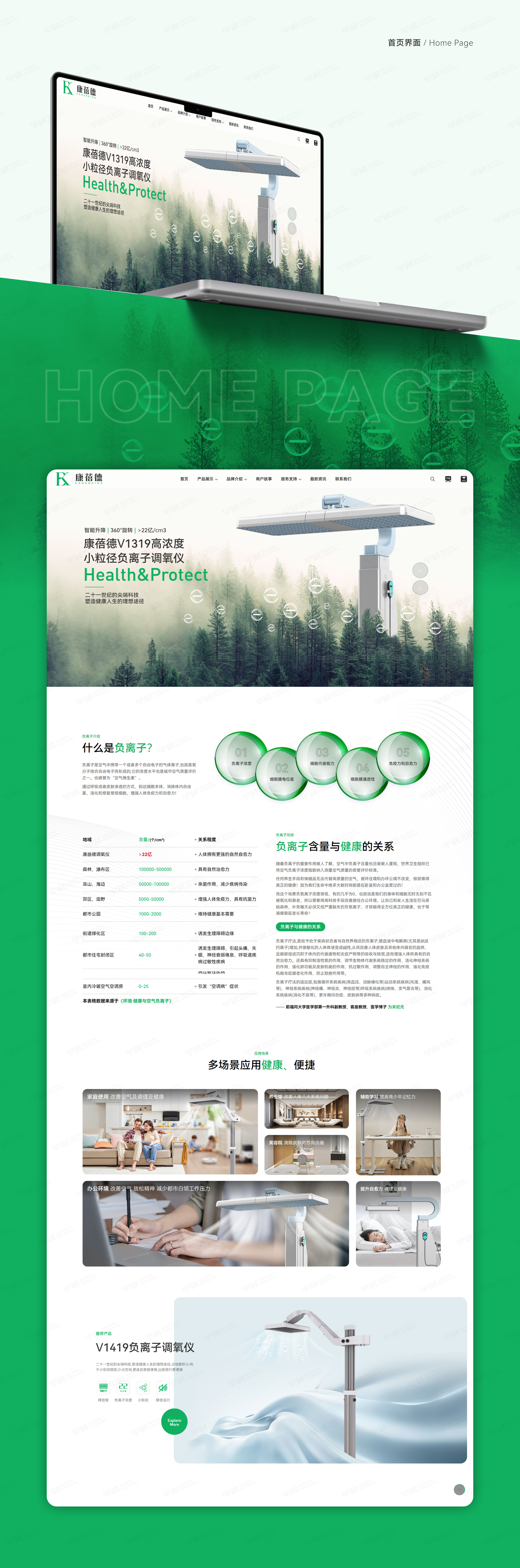 官網設計,蘇州,康蓓德負離子調氧儀,品牌官網設計,官網設計公司,官網制作公司