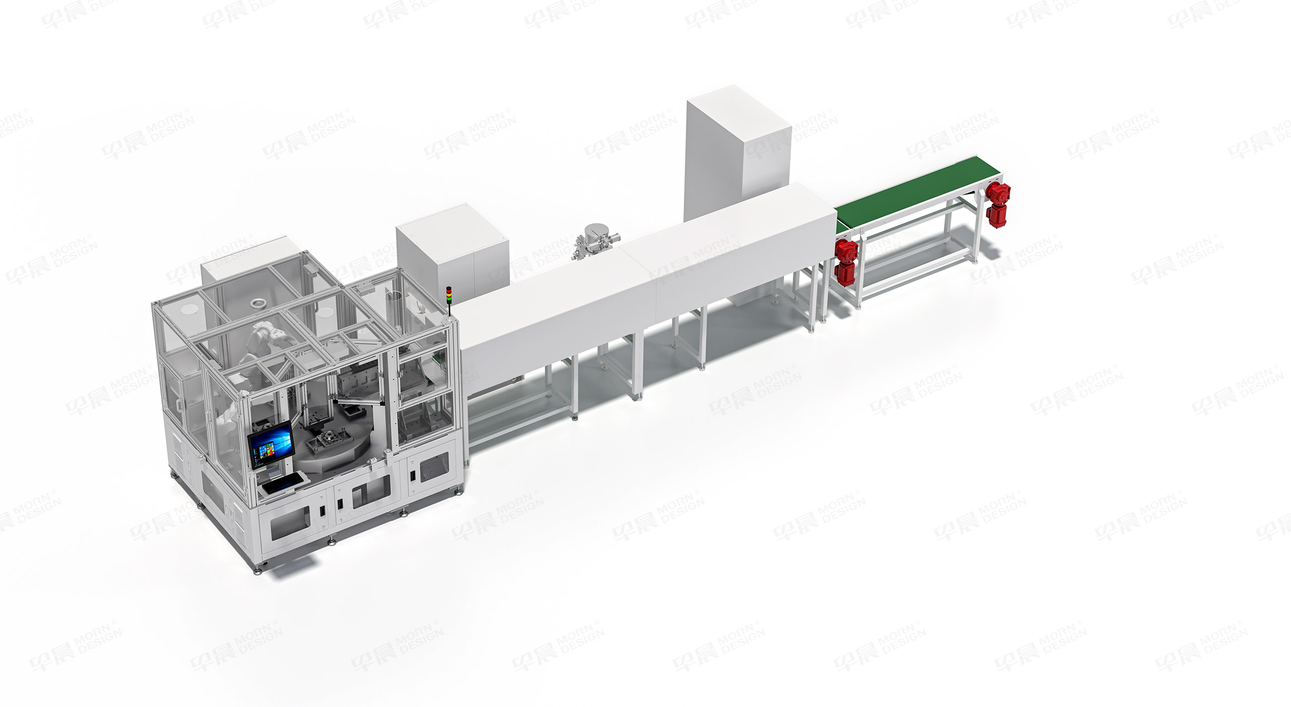 生產線三維渲染,自動化生產線三維圖制作,蘇州,倍思創電子,Bestron,自動化產線三維渲染圖制作