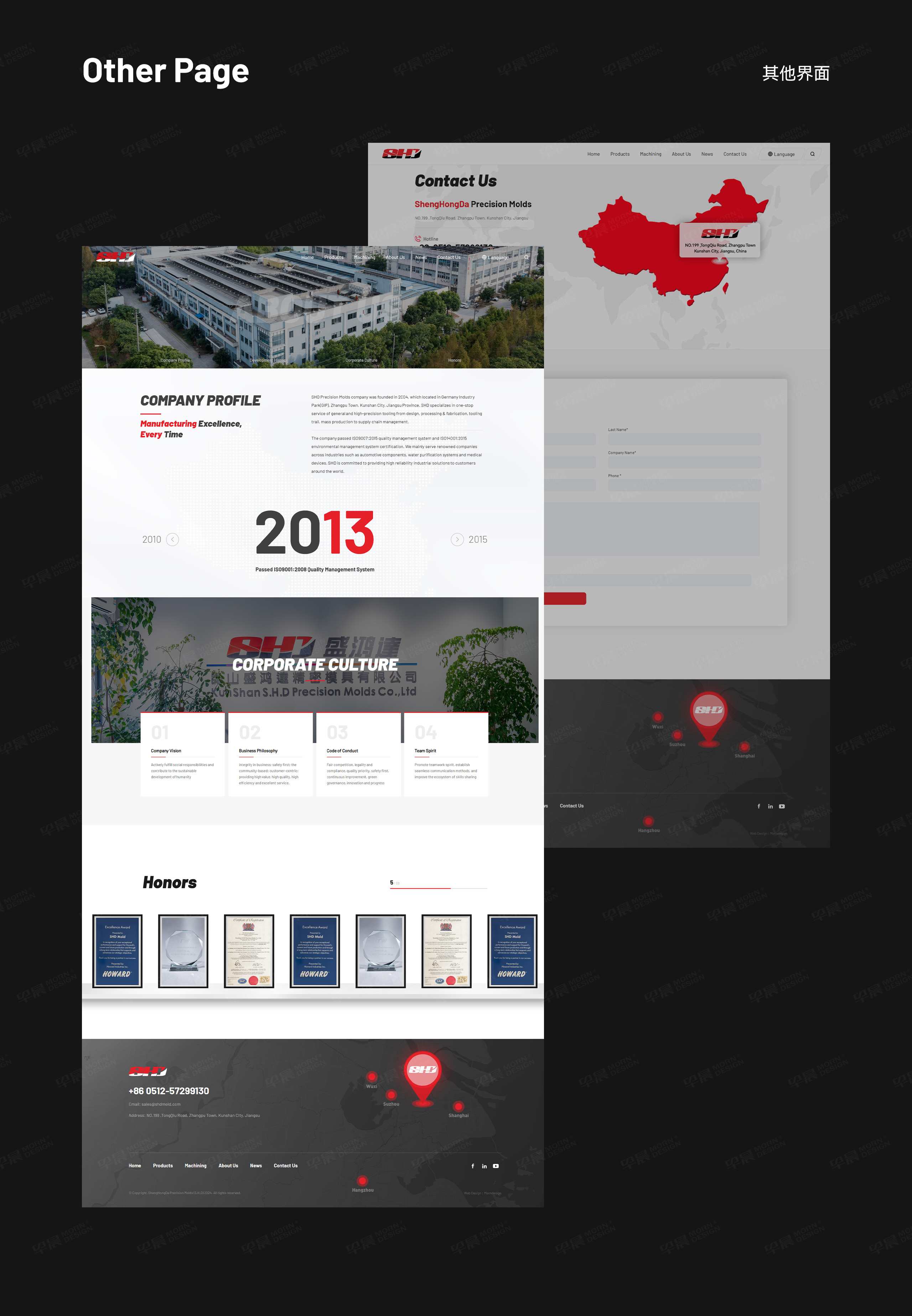 盛鴻達精密模具外貿獨立站設計