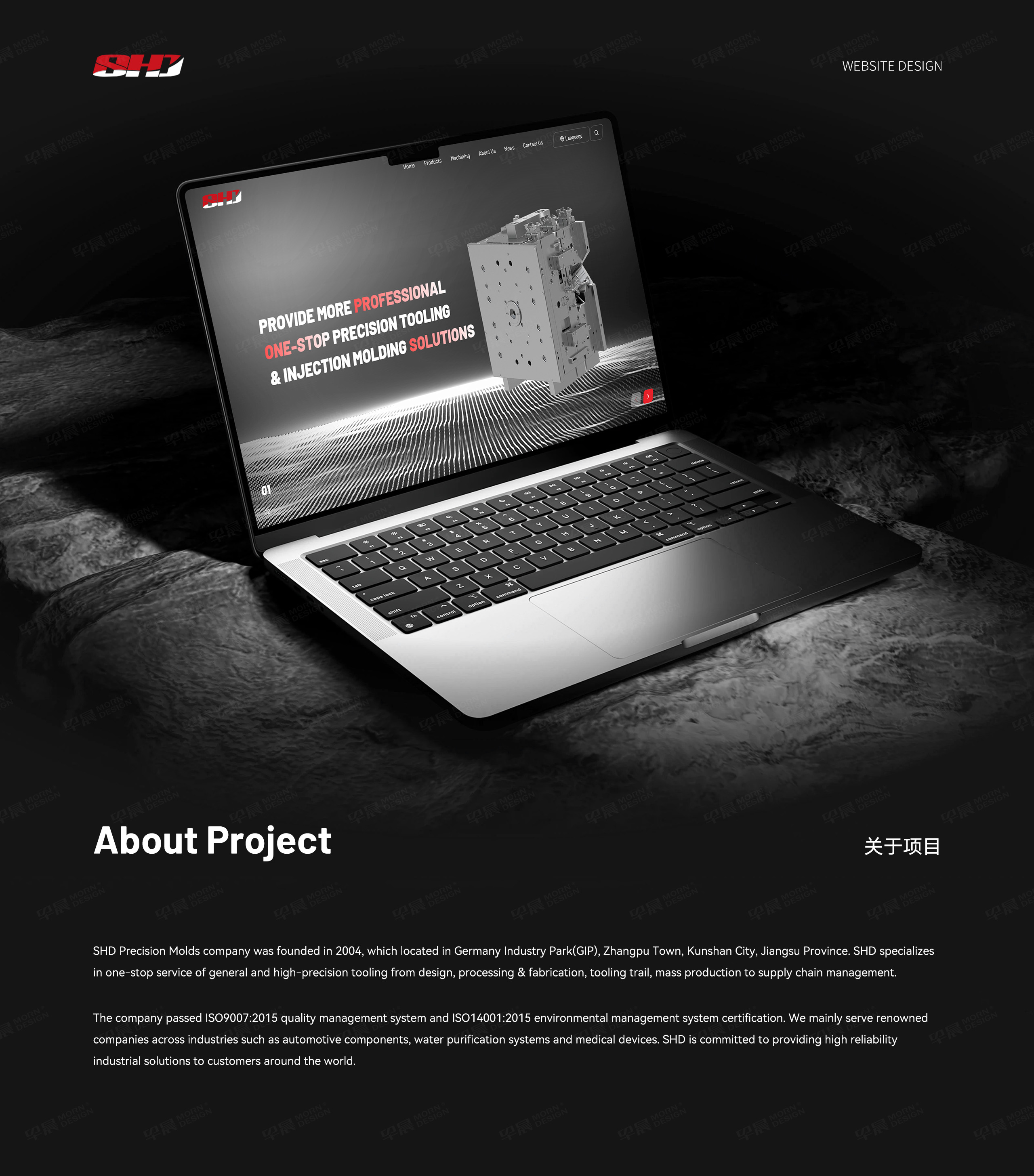 盛鴻達精密模具外貿獨立站設計