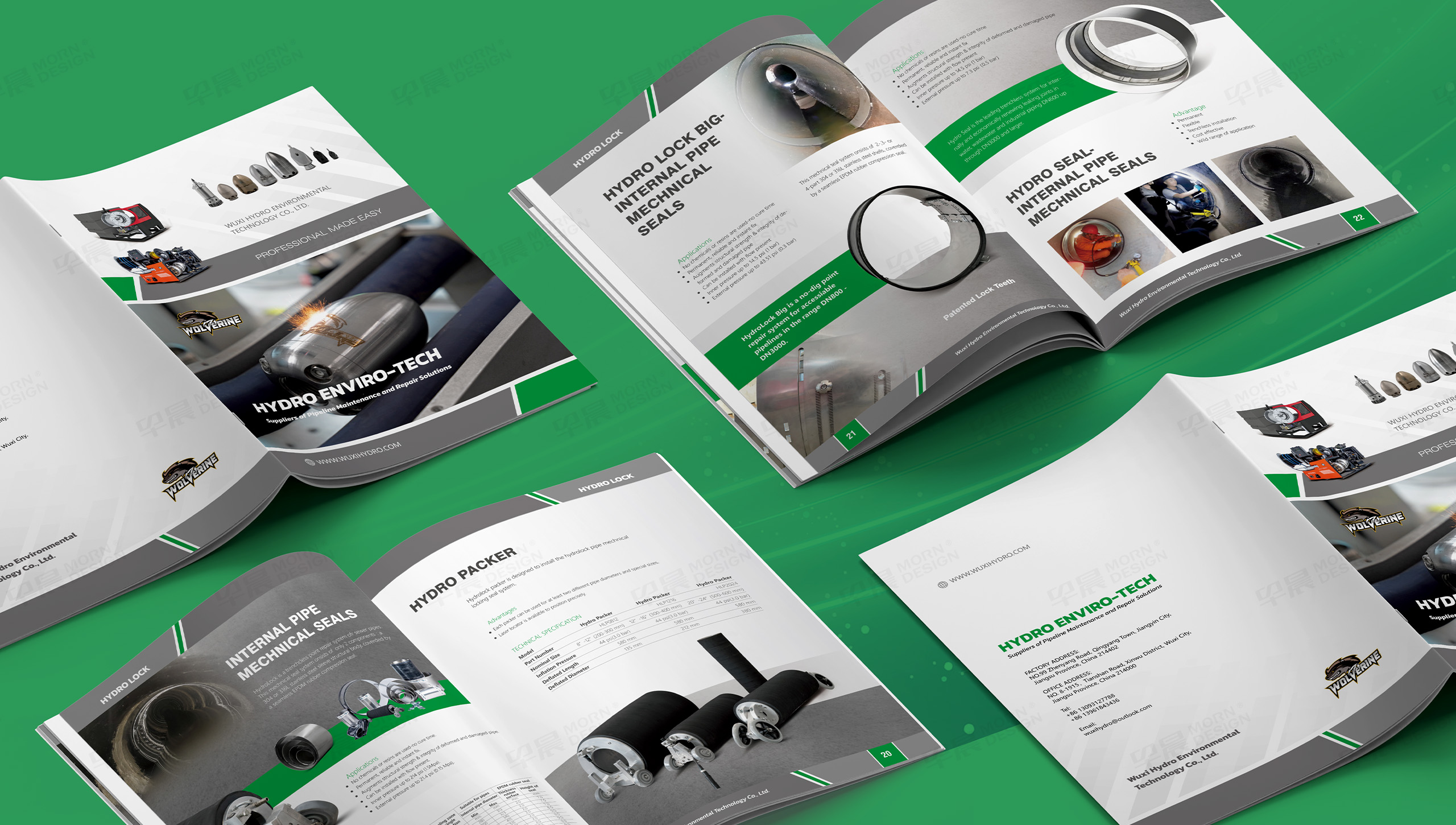 宣傳手冊設計,產品冊設計,產品手冊設計,無錫海卓環境技術Wolverine清洗設備產品冊設計,產品宣傳冊設計,制作,公司