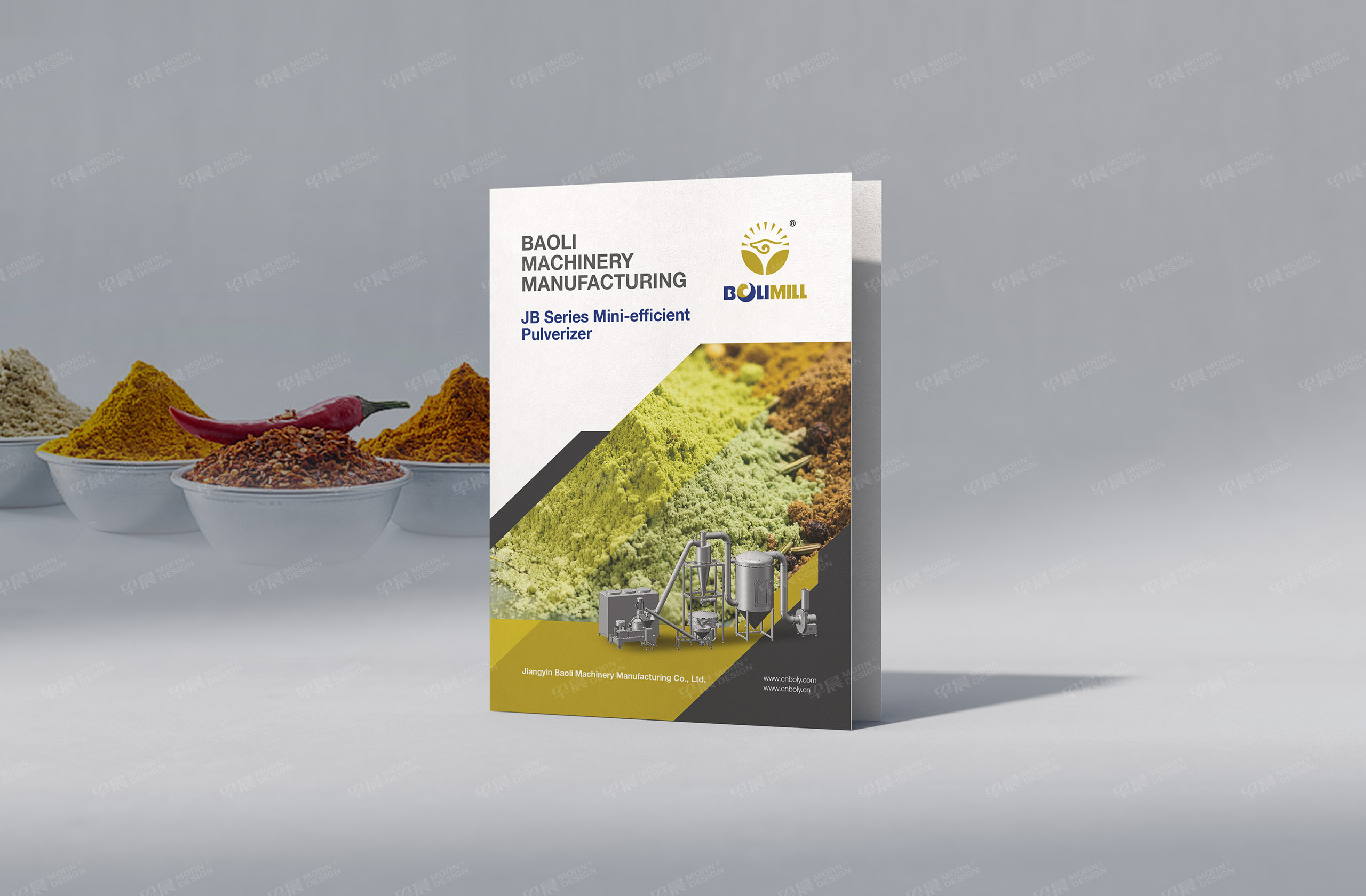 折頁設計,二折頁設計,宣傳折頁設計,江陰寶利機械二折頁設計制作