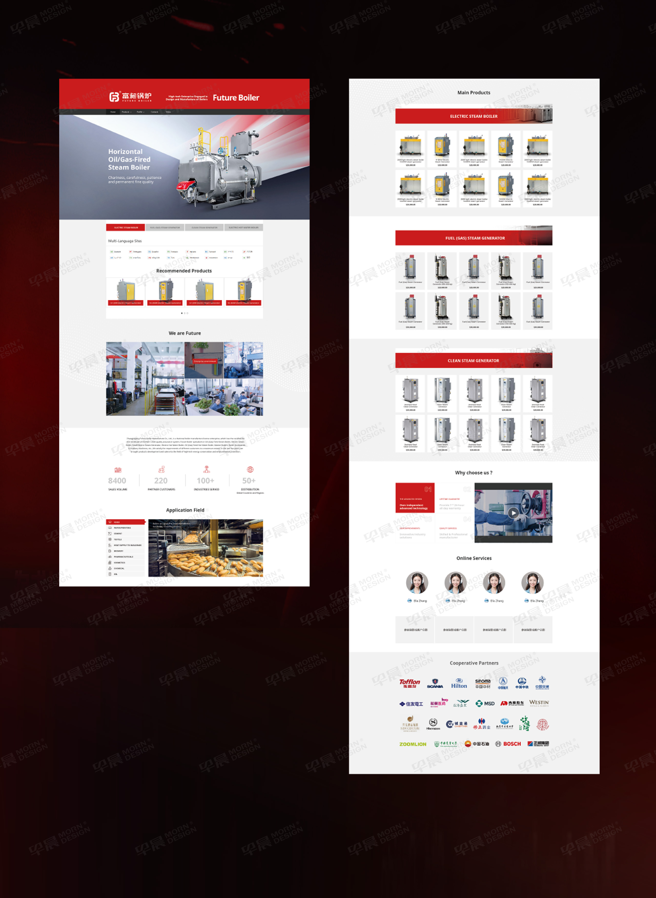 阿里旺鋪設計,國際站設計,旺鋪設計運維,國際站旺鋪,運維,富昶鍋爐,阿里國際站,旺鋪運維,公司